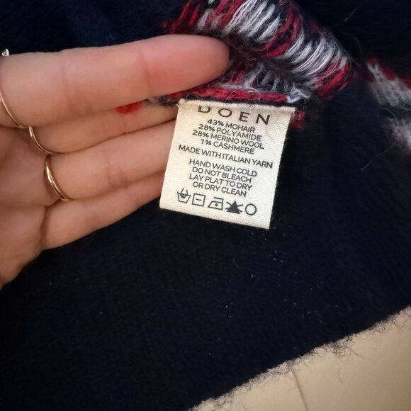 DÔEN Amble Fair Isle-Inspired Mohair-Blend Cardigan (Medium) - Picture 12 of 16